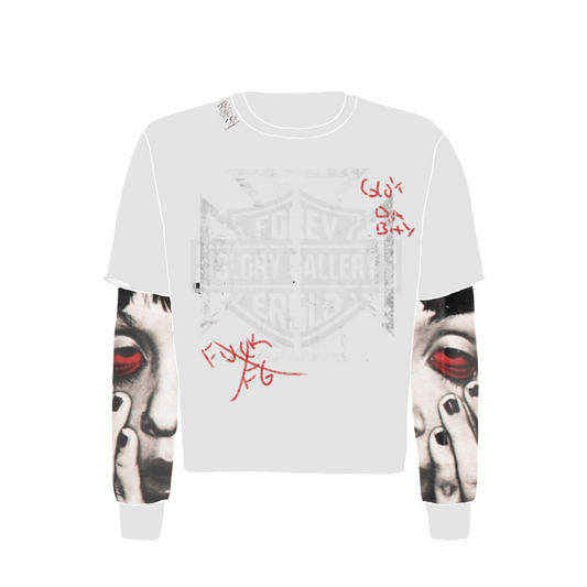 “F*ck Misery” Double Layered Tee